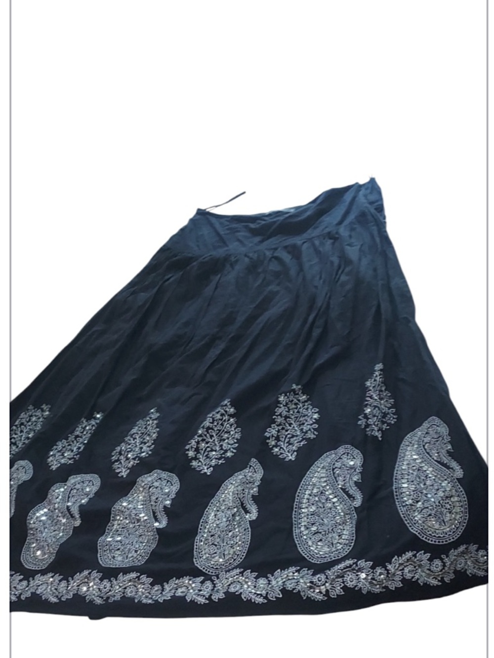 Vintage nexus women's black skirt size 16 in excellent condition 100% cotton